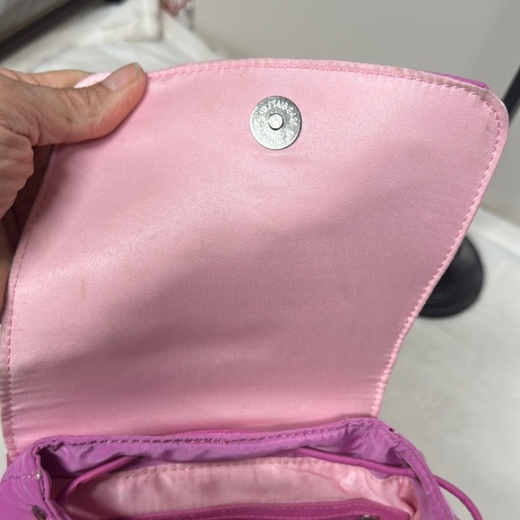 Vibrant Pink Backpack with Gold Hardware - Picture 7 of 14